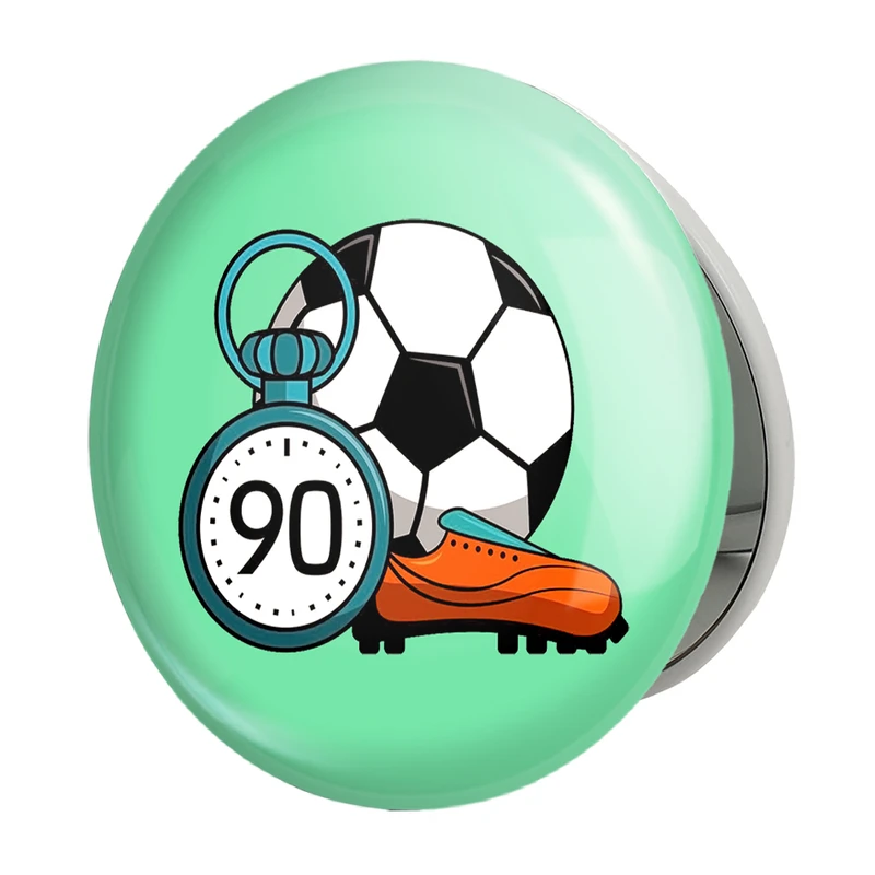 آینه جیبی خندالو طرح فوتبال مدل تاشو کد 10016 