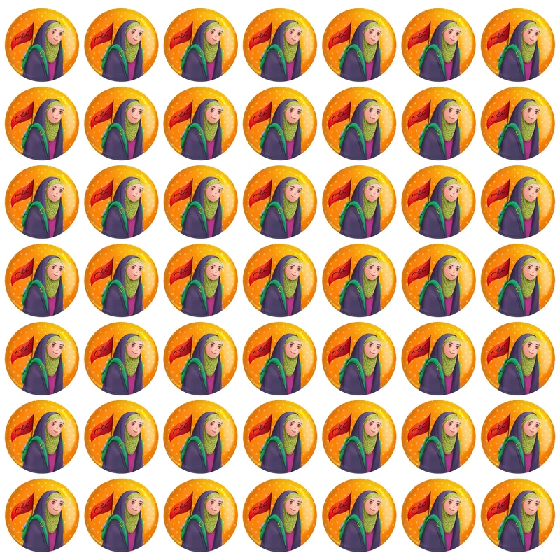 مگنت خندالو مدل کودکانه محرم و اربعین امام حسین کد 30006 بسته 49 عددی