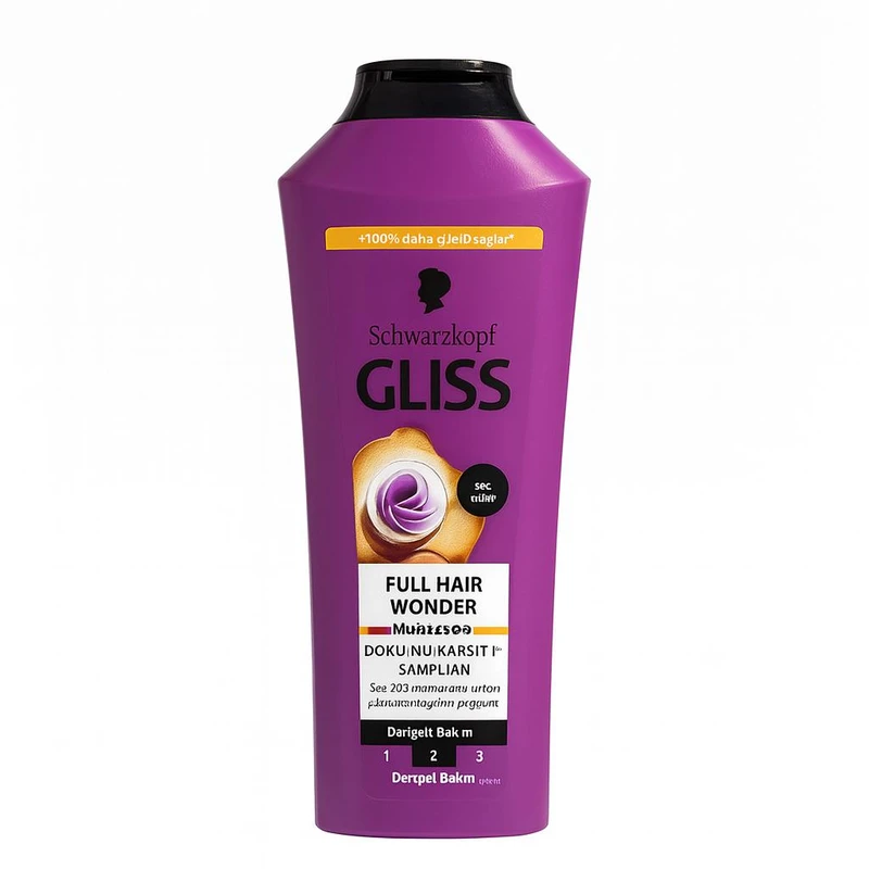 شامپو تقویت کننده مو گلیس مدل Wonder مناسب برای انواع مو حجم 400 میلی لیتر