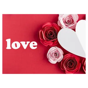 کارت پستال ماهتاب طرح عشق love گل قلب کد 1904