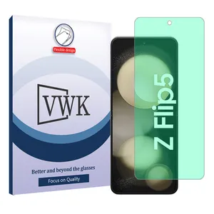 VWK Tough model Green light screen protector suitable for Samsung Galaxy Z Flip5 mobile phone