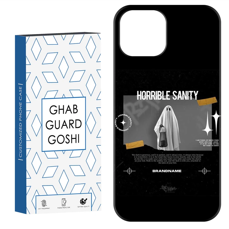 کاور قاب گارد گوشی طرح روح مشکی کد Dimo-699 مناسب برای گوشی موبایل اپل  IPHONE 13 / 14   