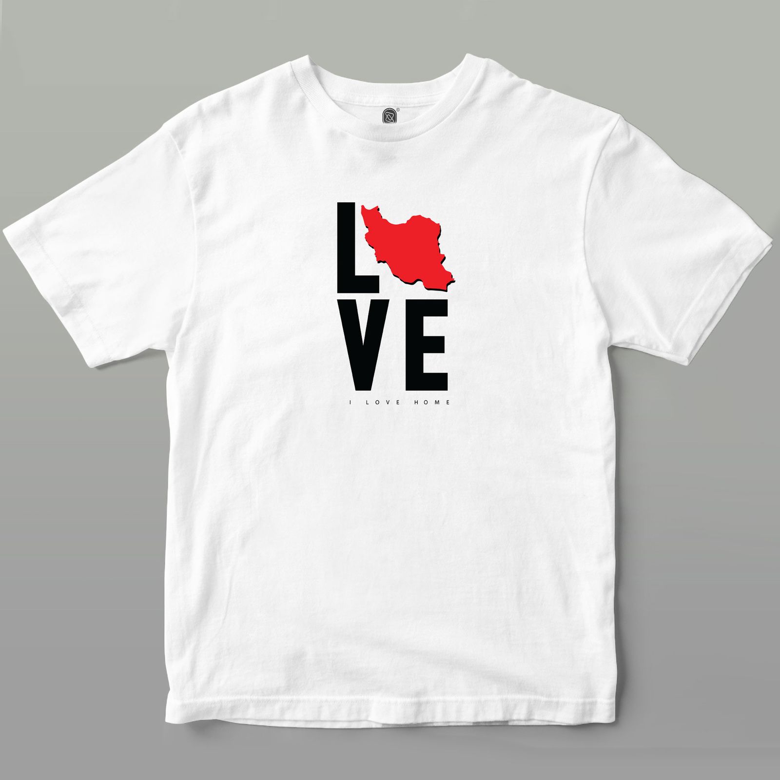 تی شرت اورسایز آستین کوتاه مردانه زگماک مدل Love iran 2 -  - 3