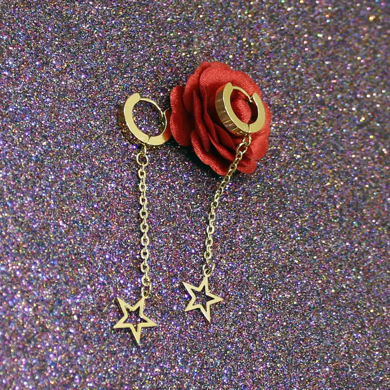 گوشواره زنانه طرح ستاره کد 1003