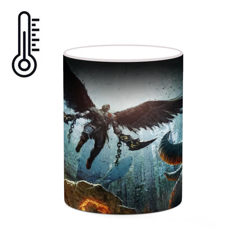 ماگ حرارتی کاکتی طرح گاد آف وار God Of War مدل mgh40871