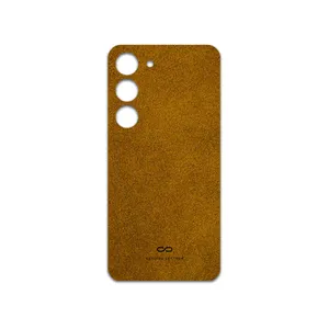 MAHOOT Brown-Chamois-Leather Cover Sticker for Samsung Galaxy S23