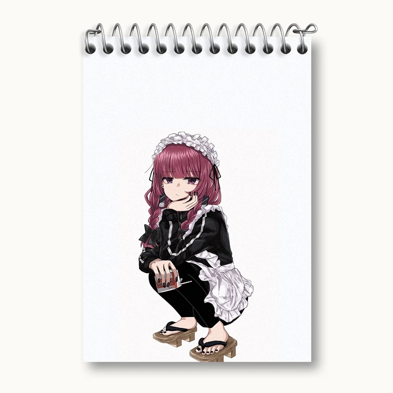 دفتر یادداشت 50 برگ خندالو مدل کیکوری انیمه بوچی راک کد 31246