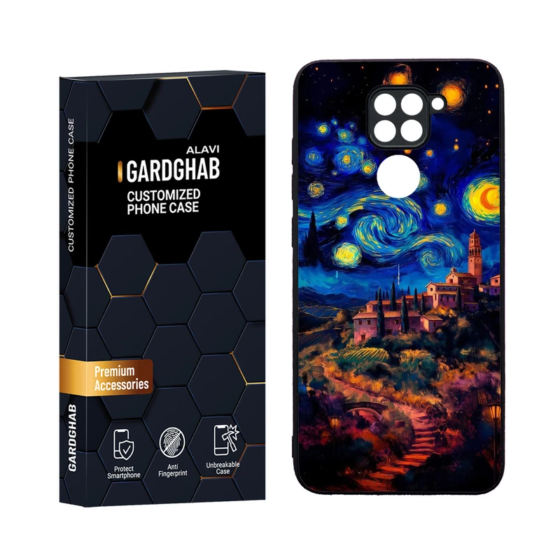 کاور گارد قاب مدل دورژله ای هنری مناسب برای گوشی موبایل شیائومی Redmi Note 9