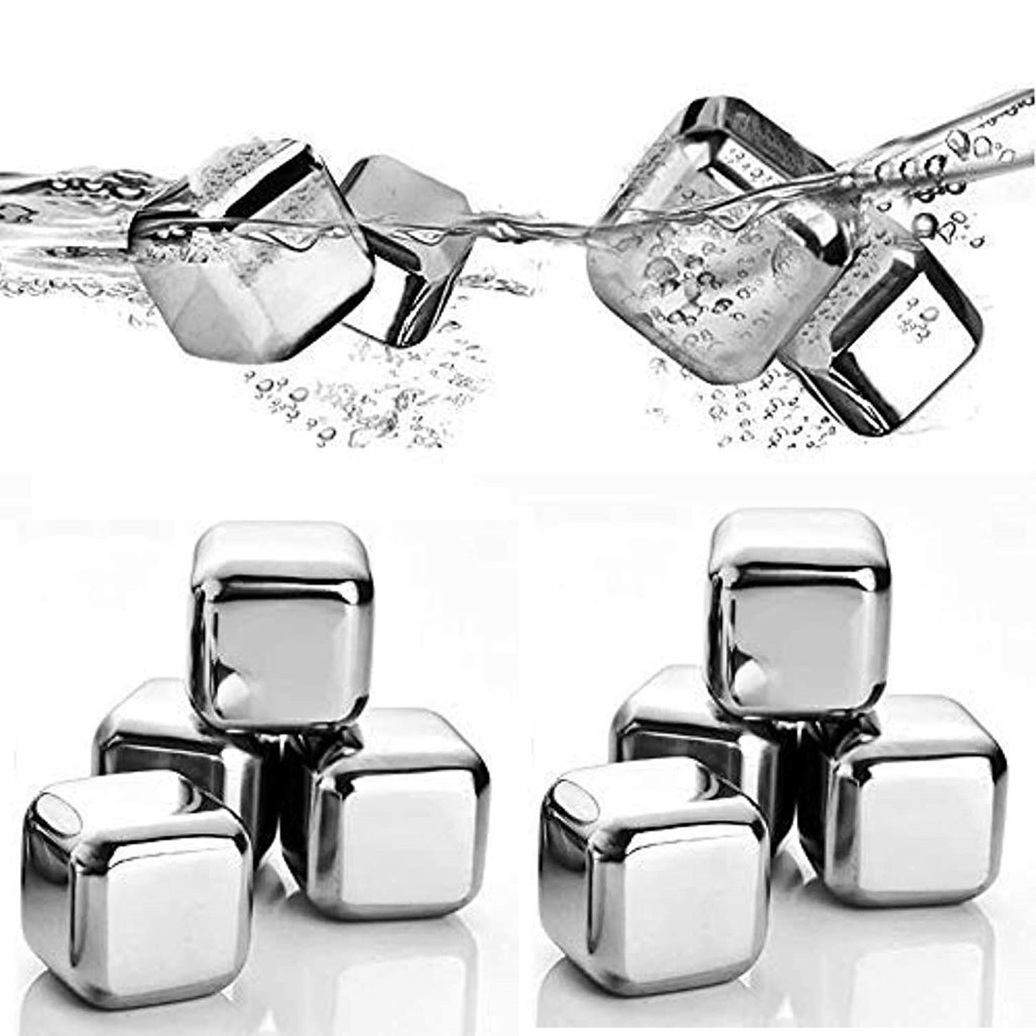 قالب یخ مدل استیل مکعبی