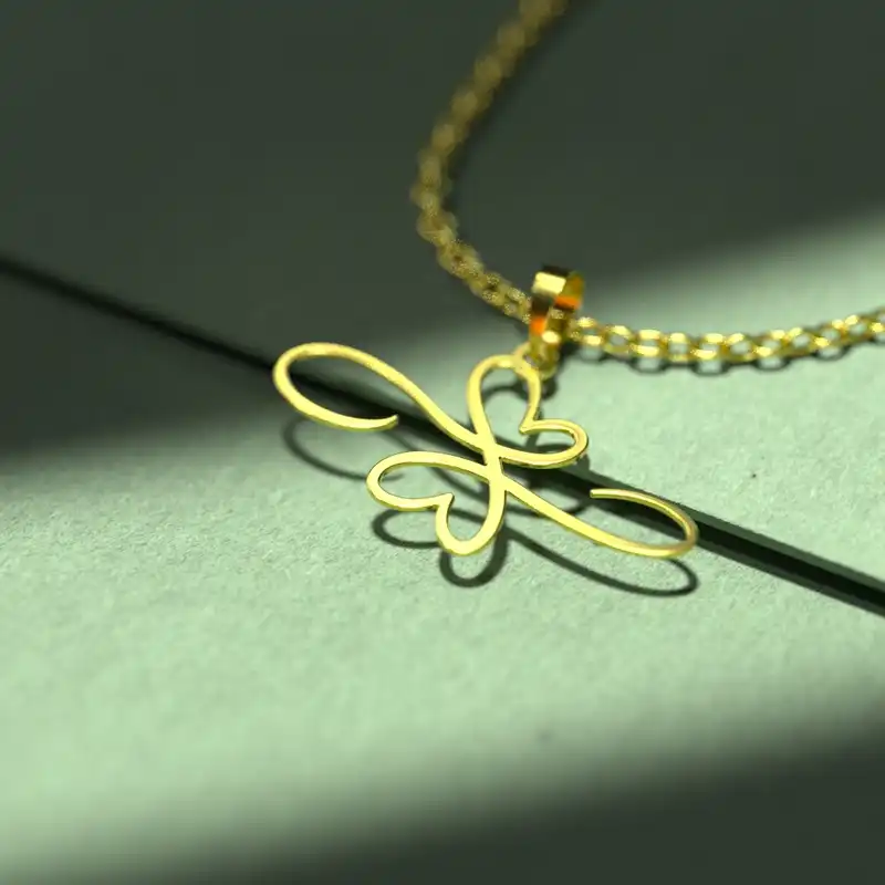 گردنبند طلا 18 عیار زنانه مدوپد مدل گل کد CA10913