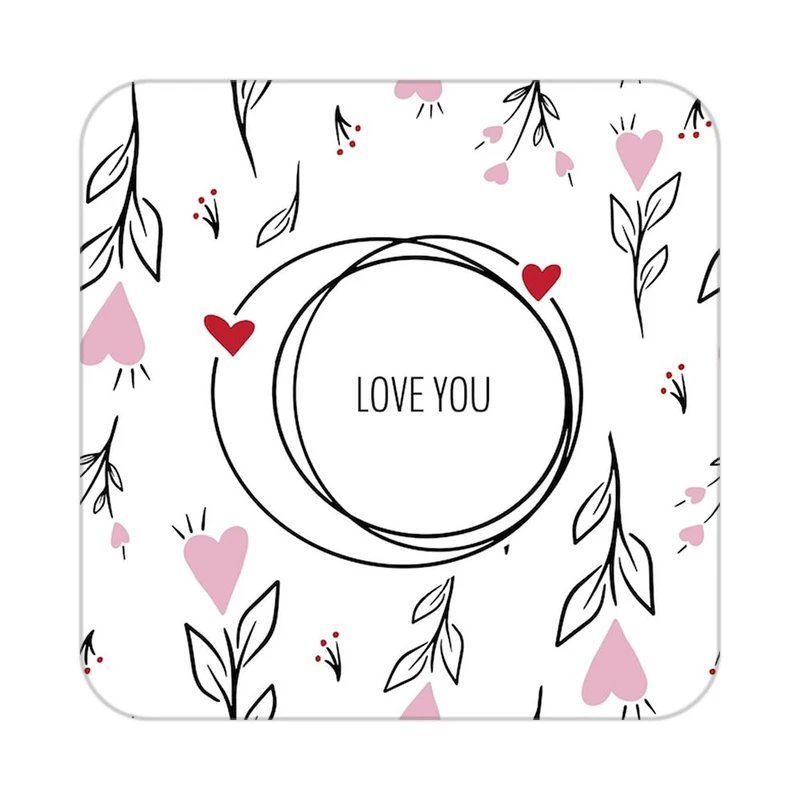 زیر لیوانی کاکتی طرح عاشقانه مدل mp41102