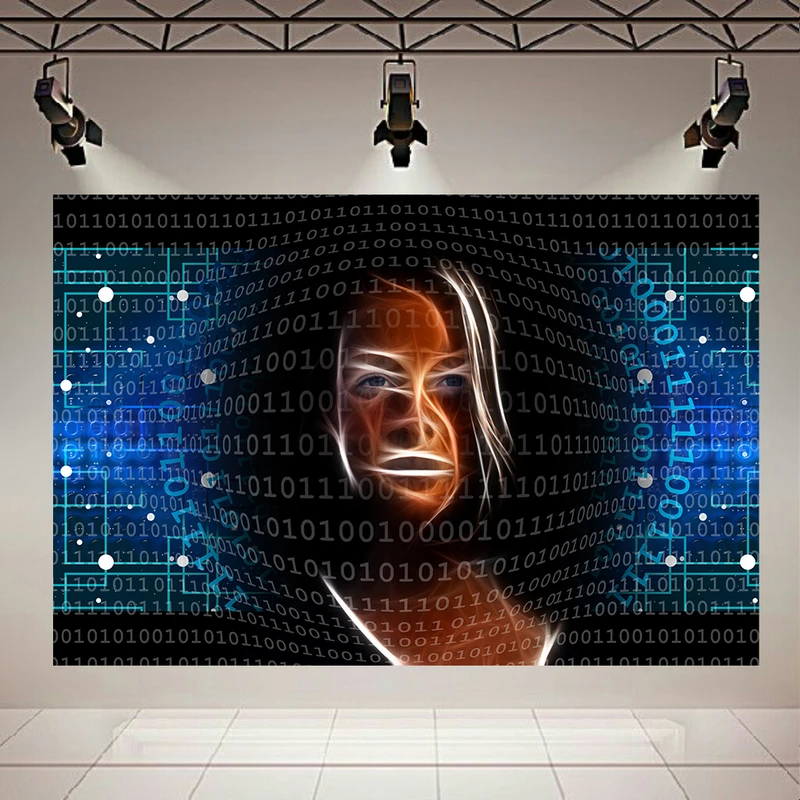 پوستر مدل بک لایت طرح هوش مصنوعی Binary Code کد PD23002