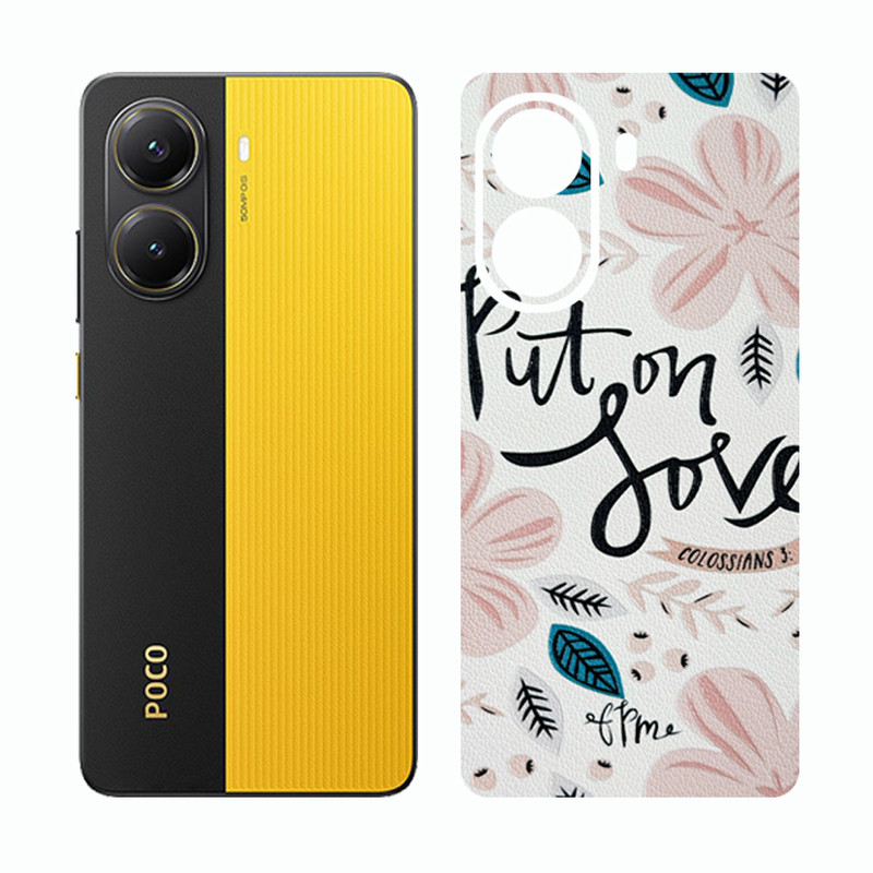 برچسب پوششی ریمکس مدل Cover طرح put on love مناسب برای گوشی موبایل شیائومی Poco X7 Pro