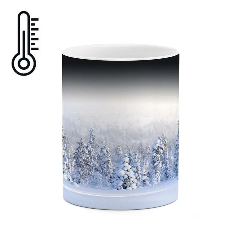 ماگ حرارتی کاکتی مدل منظره برفی کد mgh14997