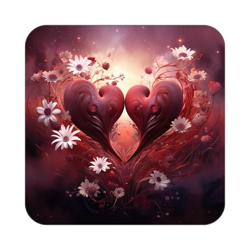 زیر لیوانی کاکتی مدل عاشقانه کد mp12161