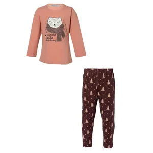 ست تی شرت آستین بلند و شلوار دخترانه مدل MD3-AS5330