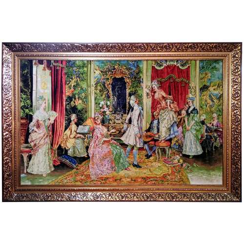 تابلو فرش دستباف مدل میهمانی فوت شمع کد YM.311