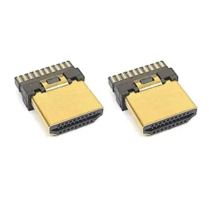 کانکتور HDMI نری مدل سرکابلی 19 پین بسته 2 عددی