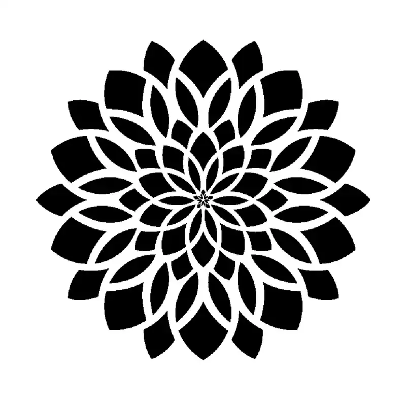 شابلون باتیس آرت طرح گل کد 50-53