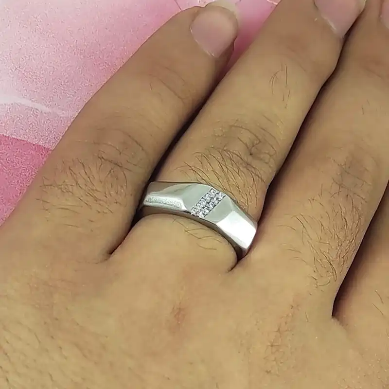 ست انگشتر نقره زنانه و مردانه سلین کالا کد 17