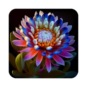 زیر لیوانی کاکتی طرح گل مدل mp18149