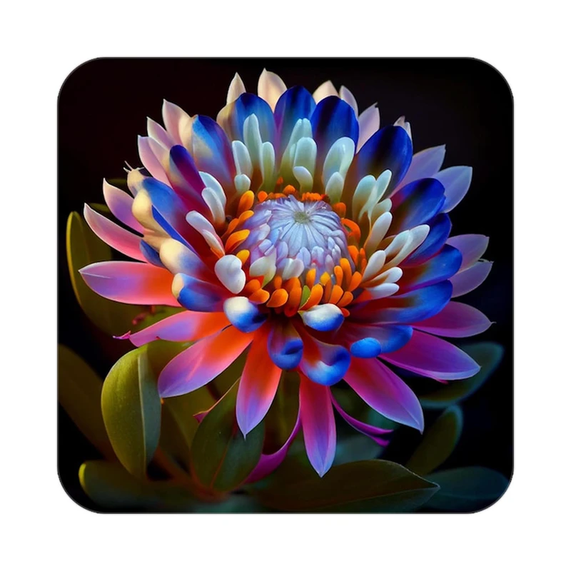 زیر لیوانی کاکتی طرح گل مدل mp18149