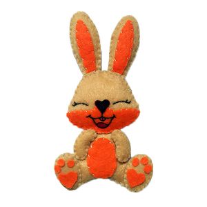 نقد و بررسی عروسک نمدی مدل خرگوش خندان کد 5 توسط خریداران