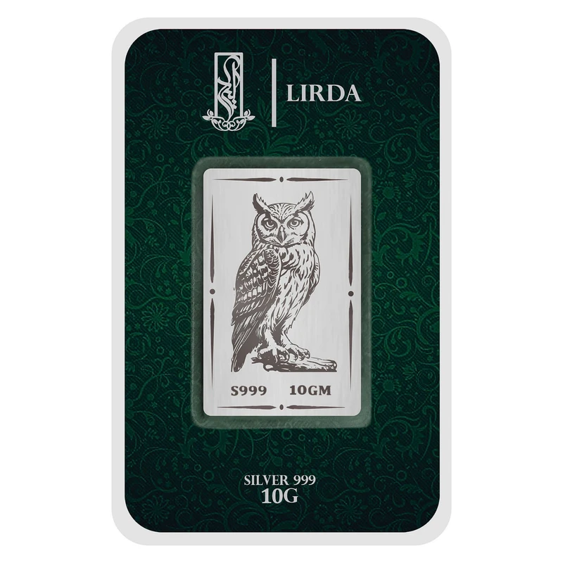 شمش نقره لیردا طرح جغد 999-10 The Owl
