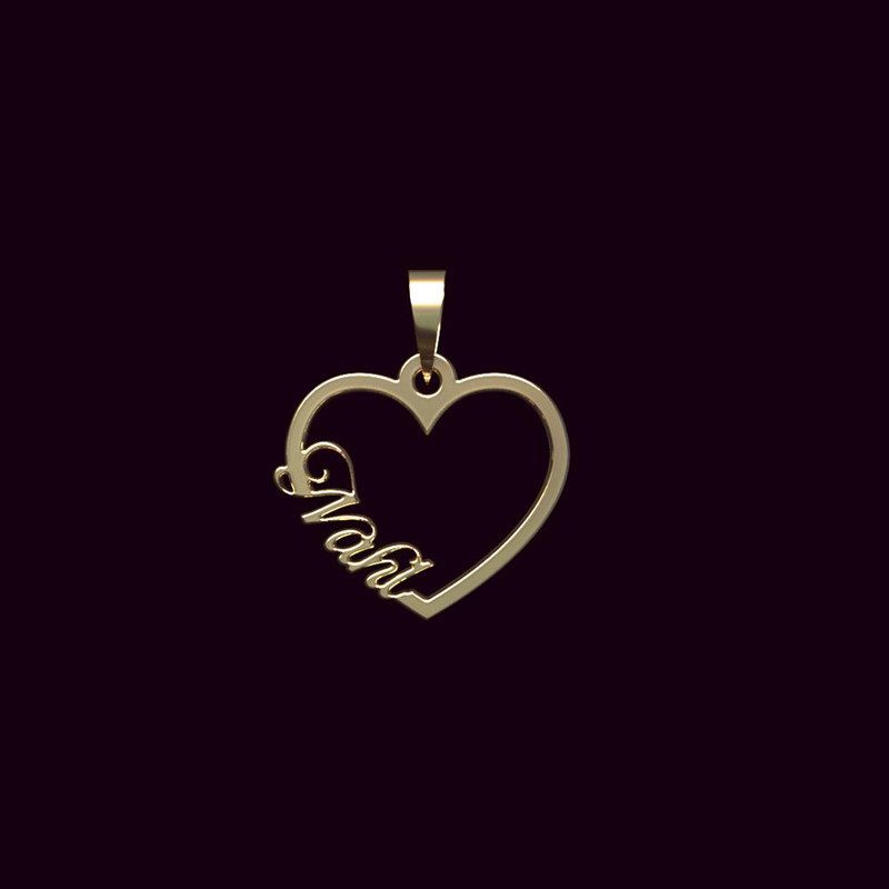 آویز گردنبند طلا 18 عیار زنانه مدوپد مدل اسم نهل nahl کد PB1-10198