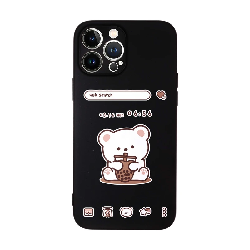 کاور قاب گارد طرح خرس اسموتی کد m6666 مناسب برای گوشی موبایل اپل iphone 13 Pro