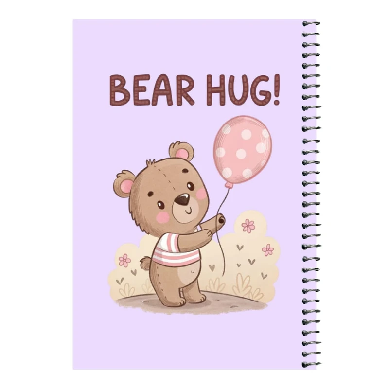 دفتر مشق 80 برگ اس جی مدل خرس و بادکنک    