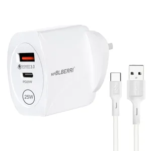 شارژر دیواری ام پی بلبری مدل BLB-506 به همراه کابل تبدیل USB-C