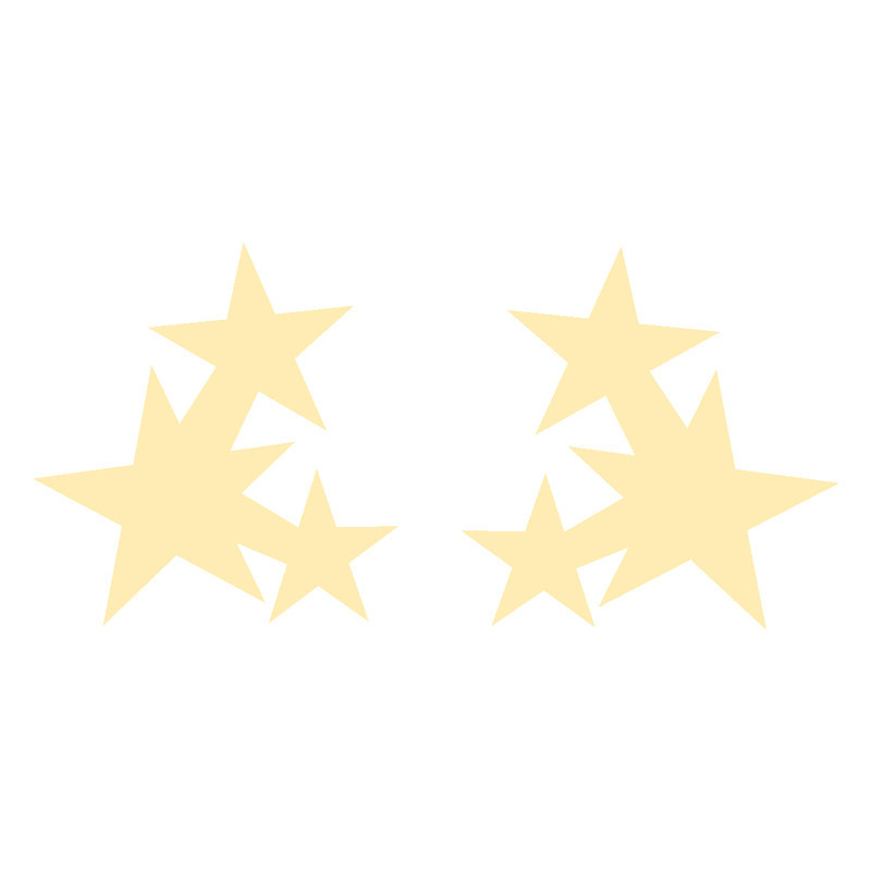 گوشواره طلا 18 عیار زنانه الن نار مدل ستاره 5143