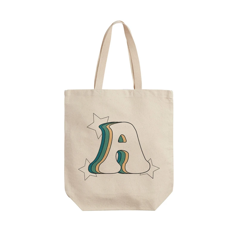 ساک خرید ترمه طراحان ایده مدل حرف A رترو کد cfp2925 - L