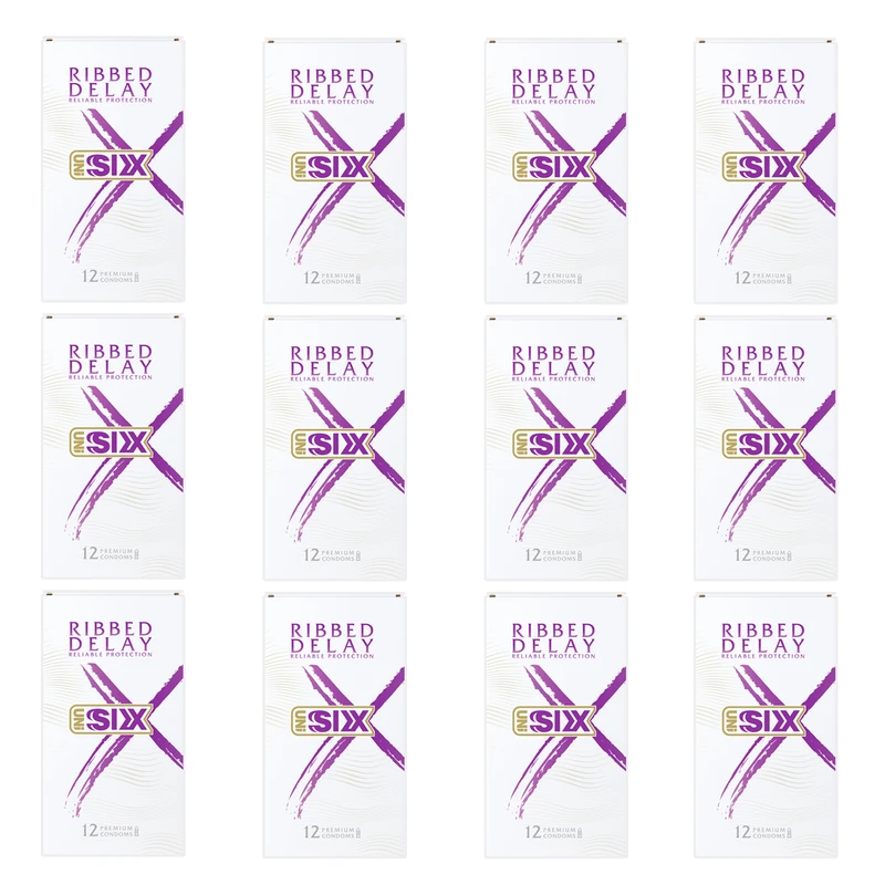 کاندوم سیکس مدل Ribbed Delay-N دوازده بسته 12 عددی
