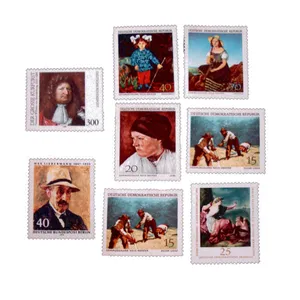 تمبر یادگاری مدل نقاشی کد DS2714 مجموعه 8 عددی