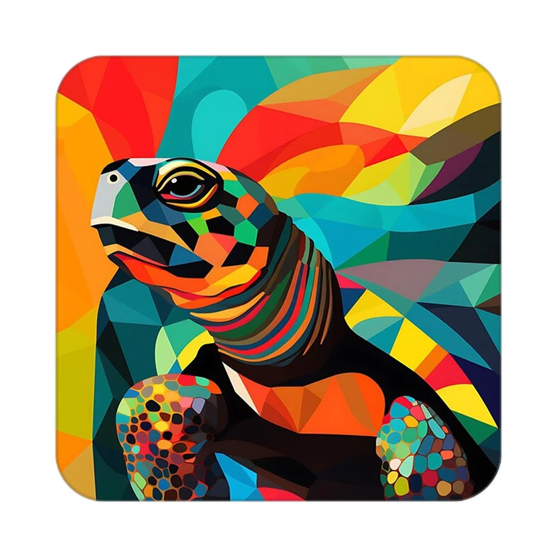 زیر لیوانی کاکتی طرح حیوانات رنگی مدل mp25377