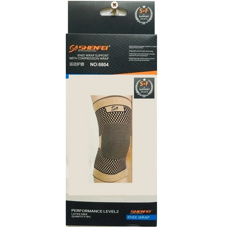 عکس شماره 2 : زانوبند طبی شنفی مدل sh-6804 بسته دو عددی