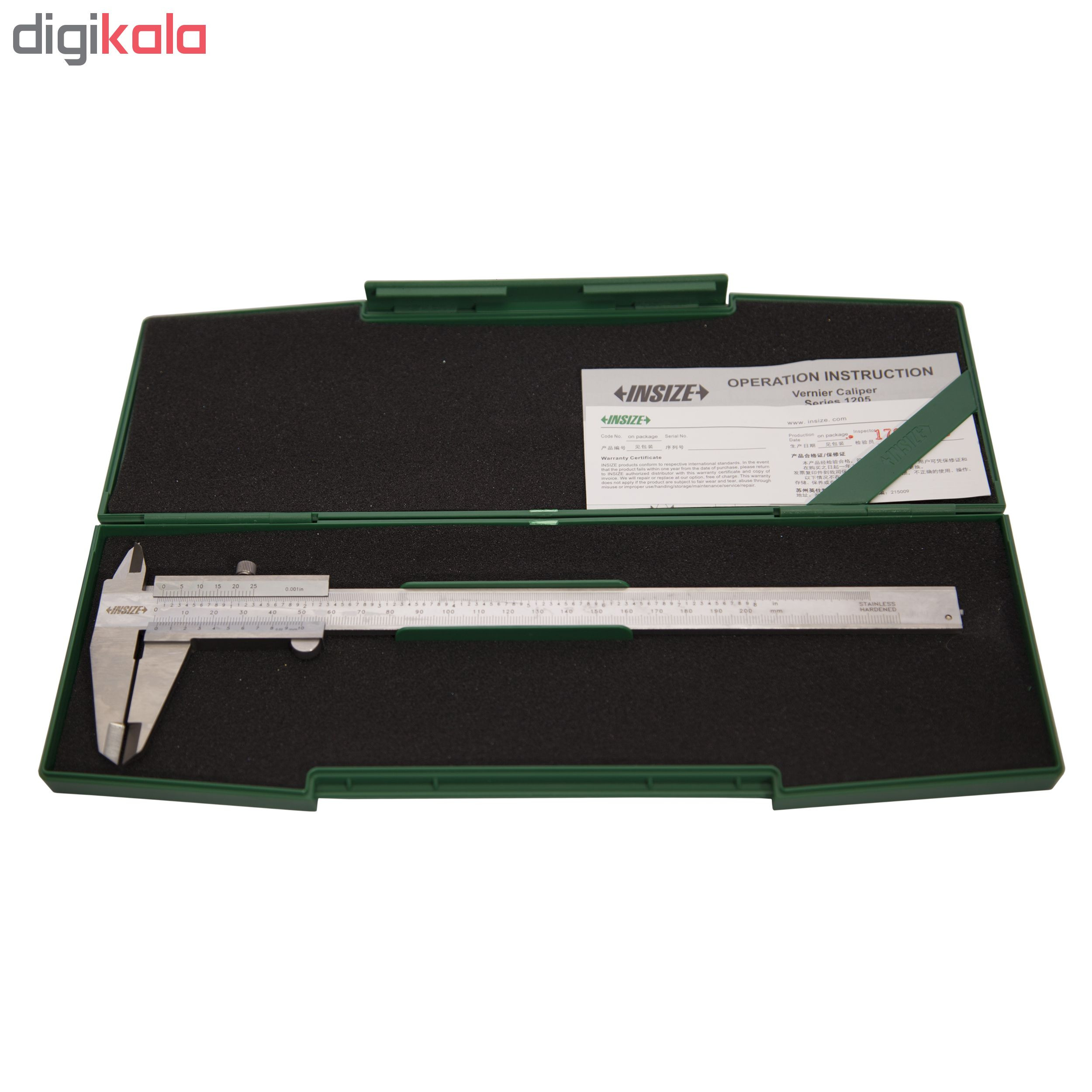 کولیس ورنیه اینسایز کد 1205.2002S گستره 200-0 میلی متر کولیس ورنیه اینسایز کد 1205.2002S گستره 200-0 میلی متر