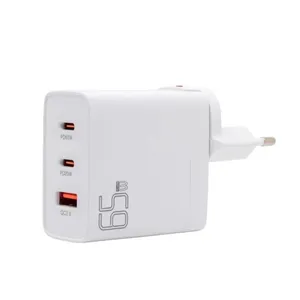 شارژر دیواری ۶۵ وات سه پورت نیبیوا مدل فست GaN