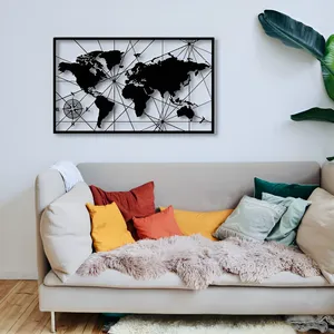 دیوارکوب مدل نقشه جهان