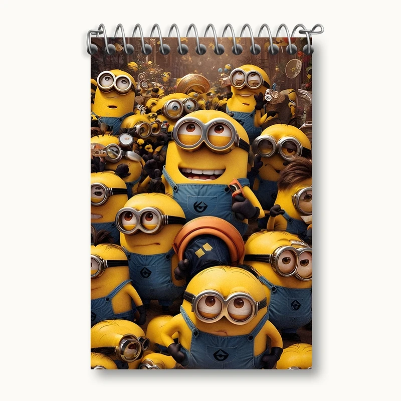 دفتر یادداشت 50 برگ خندالو مدل مینیون ها (Minions) کد F1360