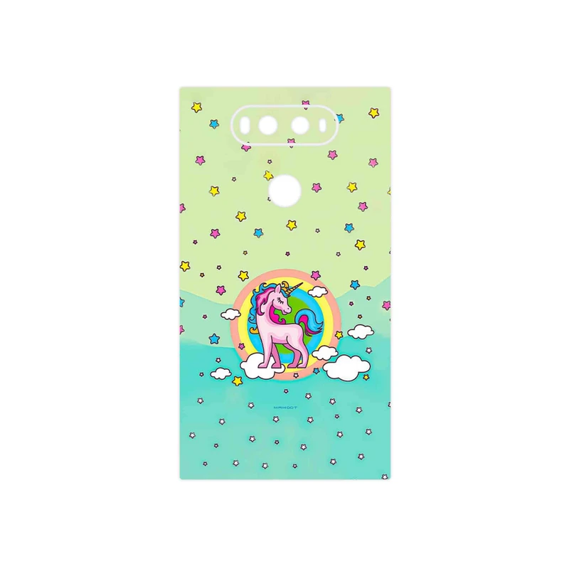 برچسب پوششی ماهوت مدل Rainbow unicorn adventure مناسب برای گوشی موبایل ال جی V20