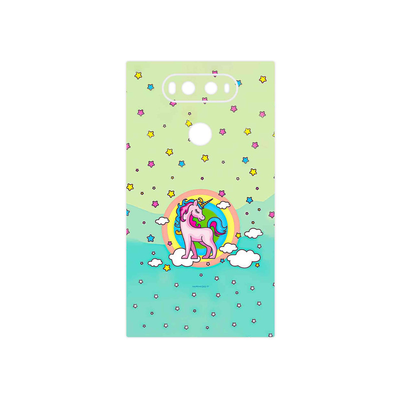 برچسب پوششی ماهوت مدل Rainbow unicorn adventure مناسب برای گوشی موبایل ال جی V20
