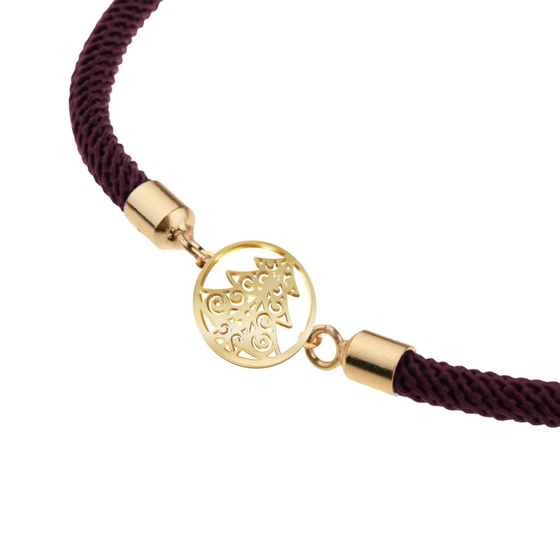 دستبند طلا 18 عیار زنانه مدوپد مدل درخت کریسمس کد D11-10471