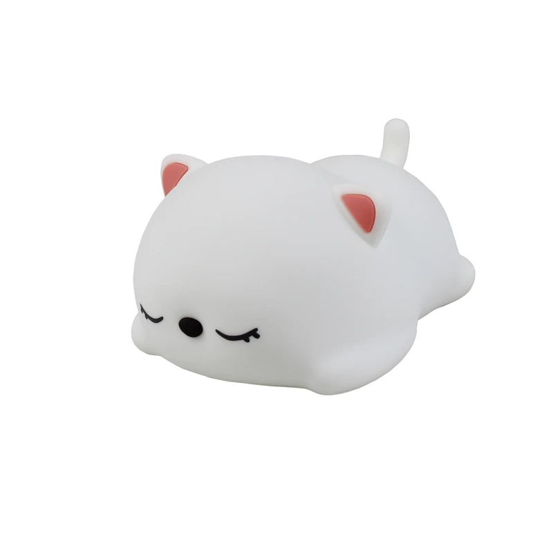 چراغ خواب کودک مدل سیلیکونی طرح گربه کد WH-A17