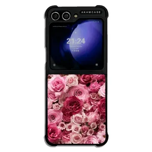 AKAM AMC-WSGZFLIP5-FLOWERS-41 Cover For Samsung Galaxy Z Flip 5