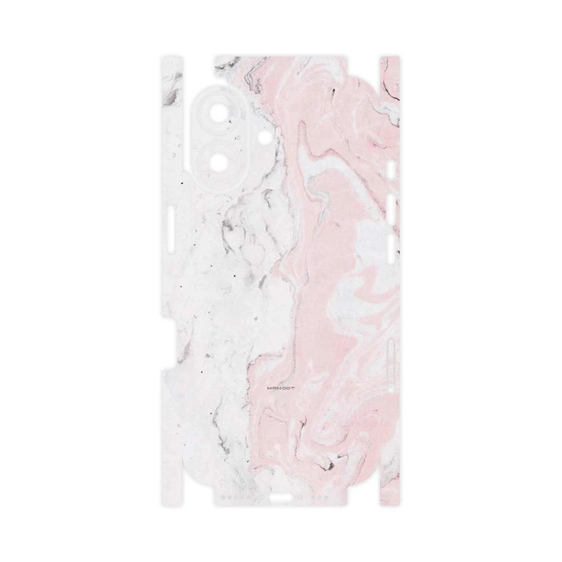 برچسب پوششی ماهوت مدل Blanco_Pink_Marble-FullSkin مناسب برای گوشی موبایل اپل iPhone 16