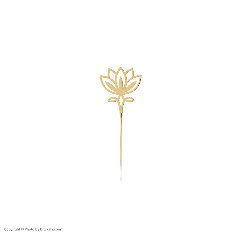 گل سینه طلا 18 عیار زنانه مدل لوتوس 1