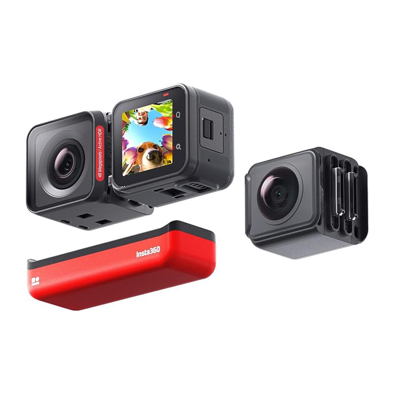دوربین فیلم برداری ورزشی اینستا 360 مدل  INSTA360 ONE RS TWIN EDITION  به همراه لوازم جانبی